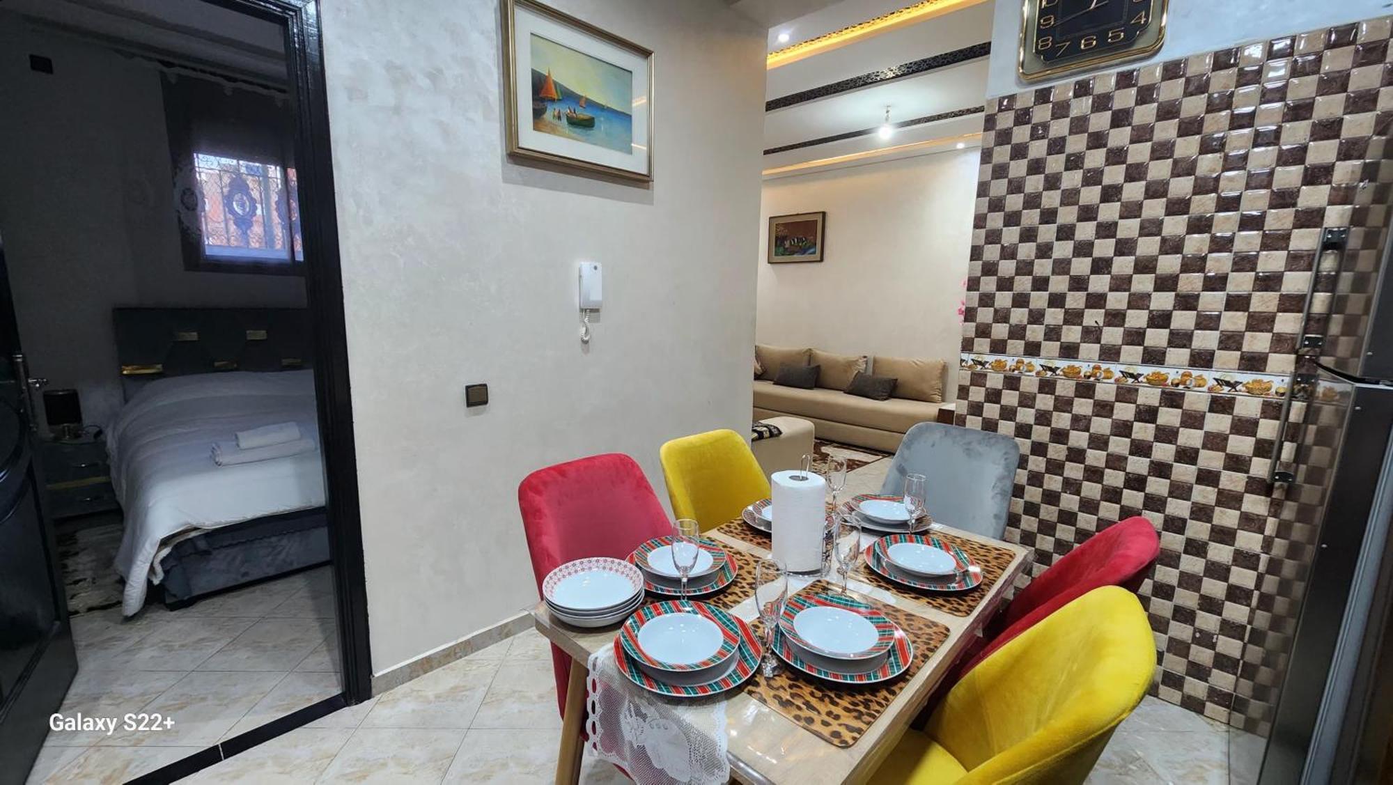 Appartement 7 Min De L'Aeroport De Marrakech มาร์ราเกช ภายนอก รูปภาพ